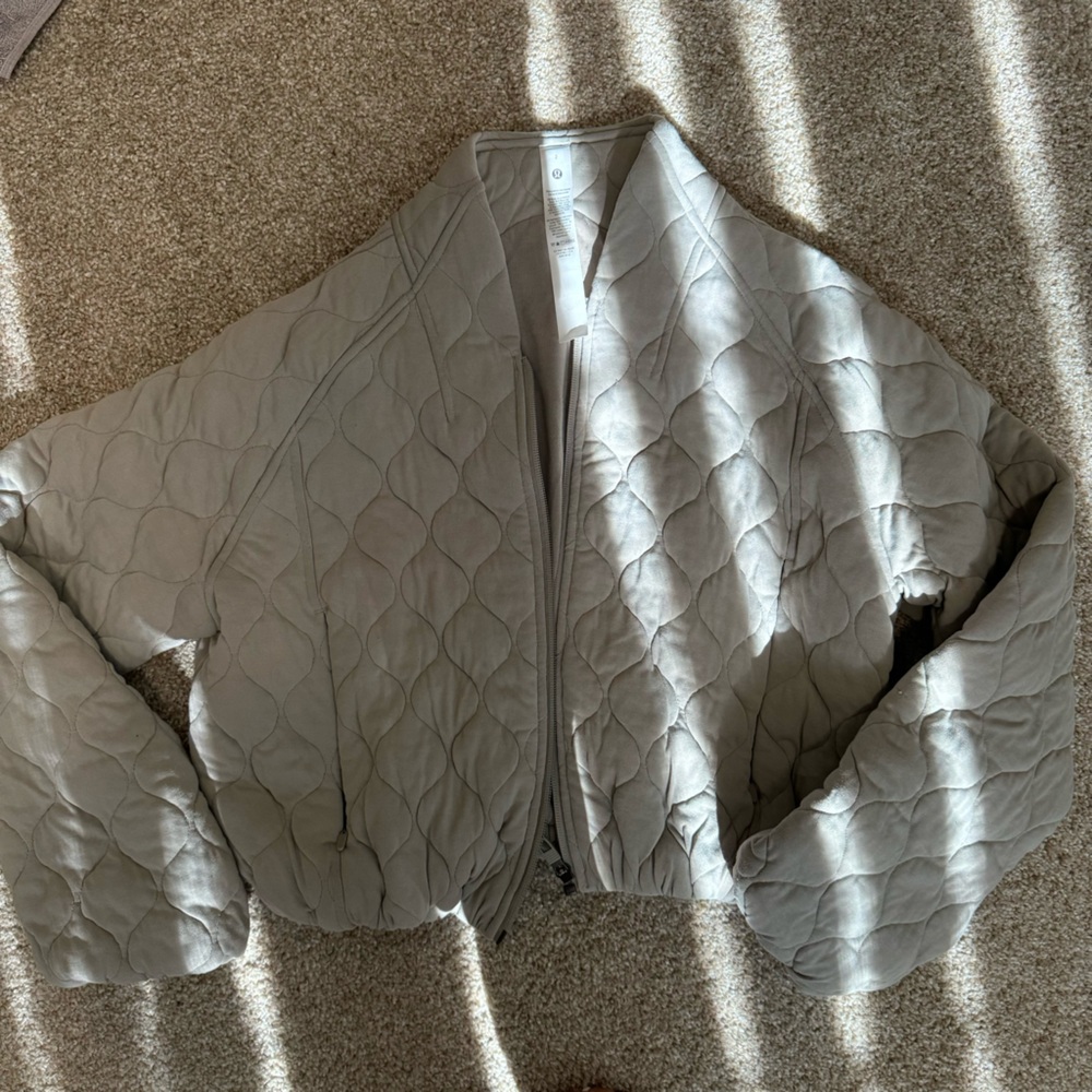 lululemon quilted bomber jacket